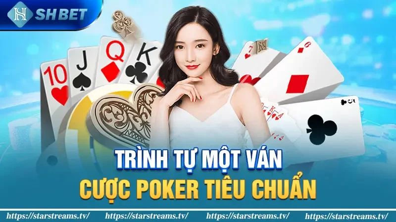 Trình tự một ván cược poker tiêu chuẩn